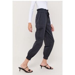 Urban Outfitters Evon High Waisted Paperbag Jogger Drawstring Pants